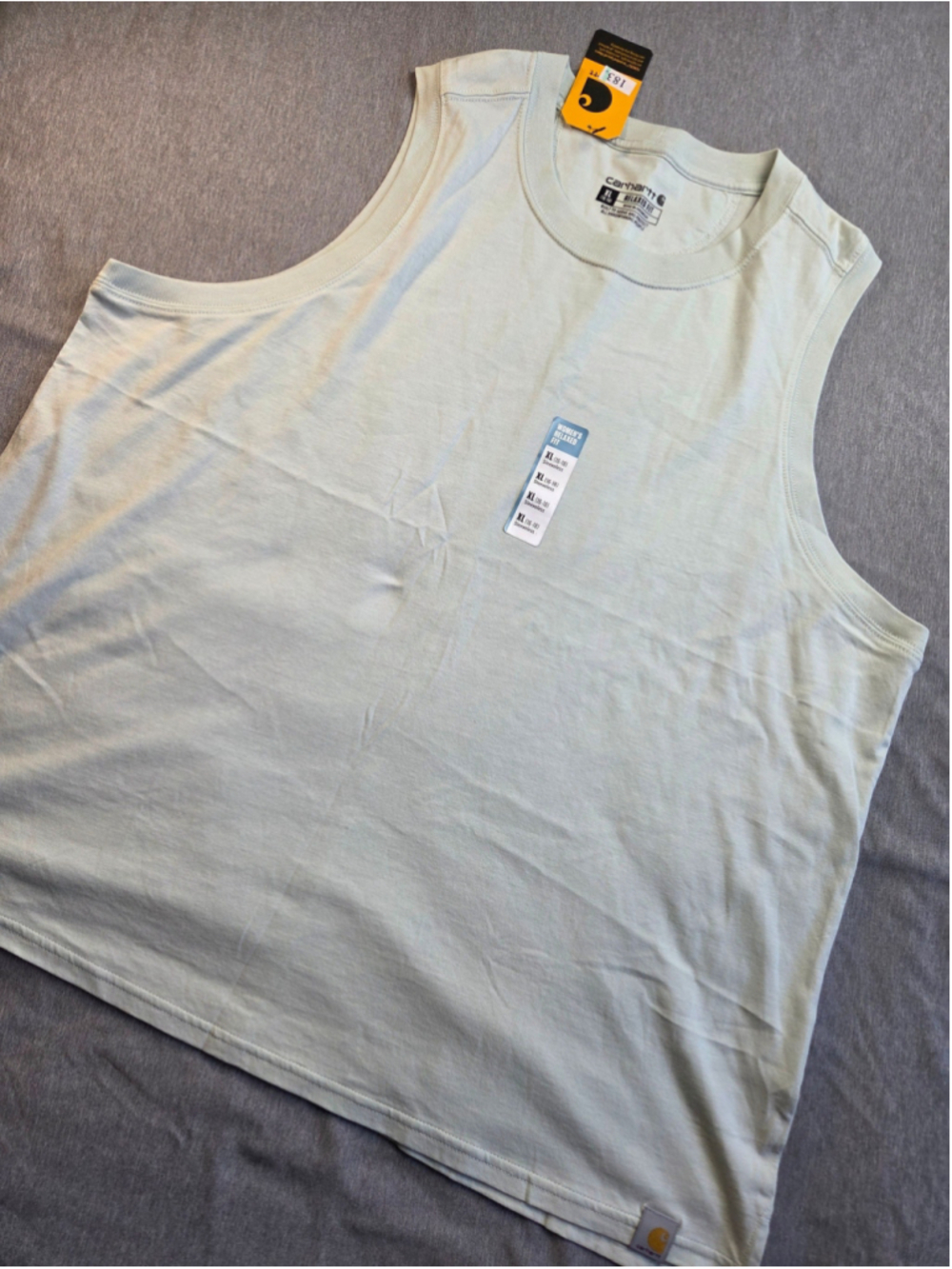 Carhartt Womens Tank Top XL Relaxed Fit TENCEL Cotton Blend Green NWT #183